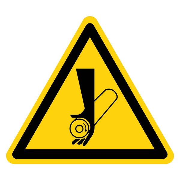 Signo de símbolo de punto de pellizco, ilustración vectorial, aislamiento en la etiqueta de fondo blanco .EPS10 — Vector de stock