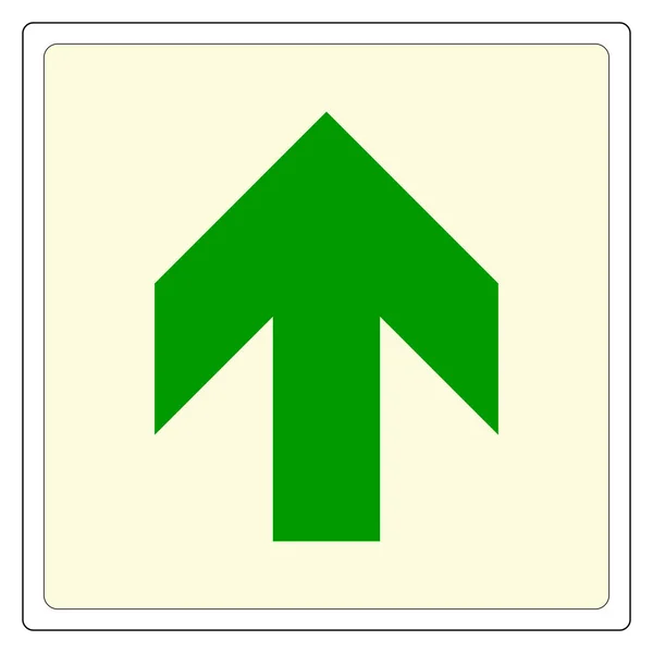 Symbole de signe fléché, Illustration vectorielle, Isoler sur l'étiquette de fond blanc. PSE10 — Image vectorielle