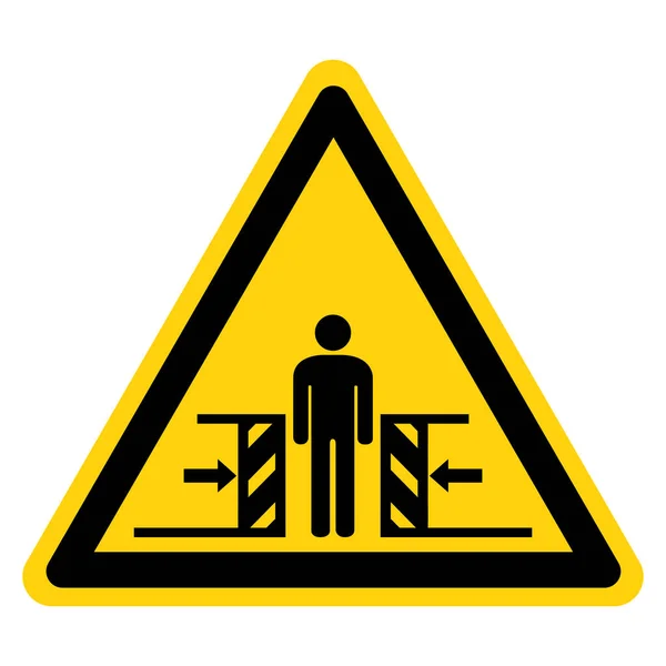 Body Crush Force von zwei Seiten Symbol-Zeichen, Vektor-Illustration, isoliert auf weißem Hintergrund Etikett .EPS10 — Stockvektor