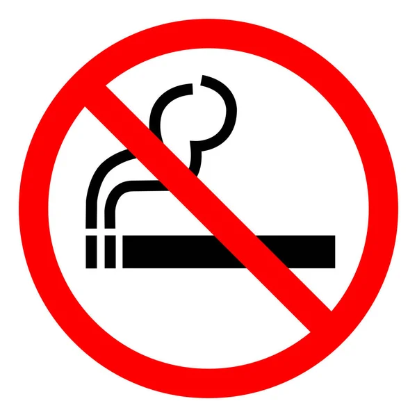 Zeichen für Rauchverbot, Vektorabbildung, Isolation auf weißem Hintergrund. eps10 — Stockvektor