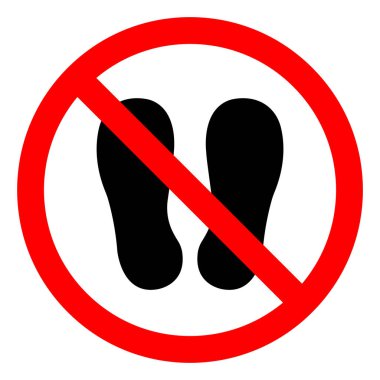 Do Not Walk Or Stand Here Symbol Sign,Vector Illustration, Isolated On White Background Icon. EPS10  clipart