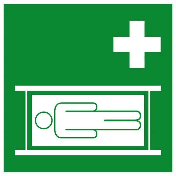 Notfall-Keilrahmen-Symbol-Zeichen, Vektor-Illustration, Isoliert auf weißem Hintergrundetikett .EPS10 — Stockvektor
