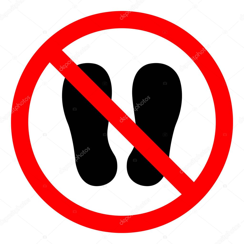 Do Not Walk Or Stand Here Symbol Sign,Vector Illustration, Isolated On White Background Icon. EPS10 