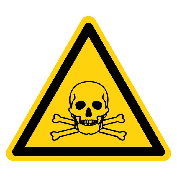 Pas op ammoniak symbool teken, vector illustratie, geïsoleerd op witte achtergrond, pictogram. Eps10 — Stockvector