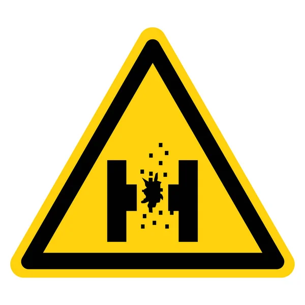Risk för smält metall symbol skylt, vektor illustration, isolera på vit bakgrund ikon. Eps10 — Stock vektor