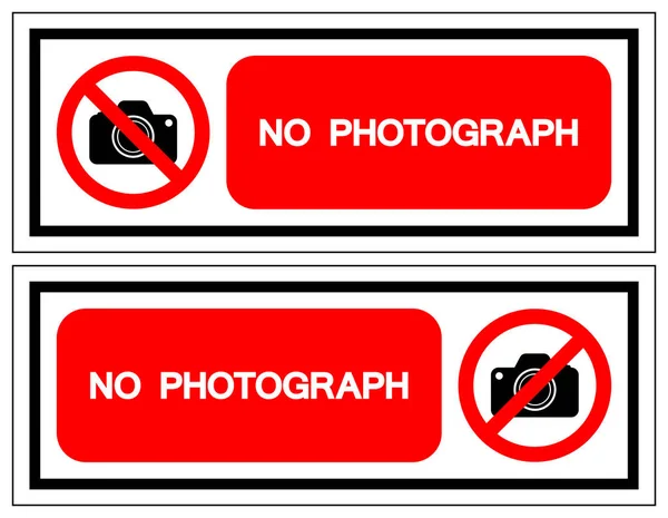 No Photograph Symbol Sign, Vector Illustration, Isolate On White Background Label .EPS10 — Stock Vector