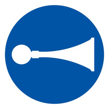 Ses Düdüğü Sembol İşareti,Vektör Çizimi, Beyaz Arka Plan Etiketinde İzole. Eps10