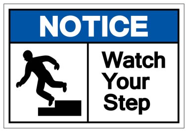 Dikkat İzle Adım Sembol İşareti, Vektör İllüstrasyon, Beyaz Arka Plan Etiketi Üzerinde İzlenmiş . Eps10 