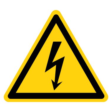 Danger High Voltage Symbol Sign, Vector Illustration, Isolate On White Background Label. EPS10  clipart