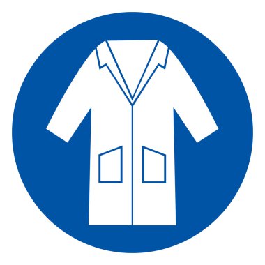 Giy smock Sembol İşareti, Vektör Çizimi, Beyaz Arka Plan Etiketini Yalıt. Eps10 