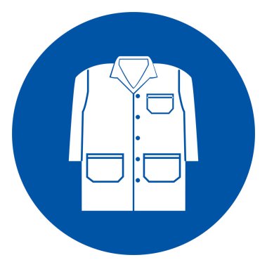 Bir elbise sembolü işareti, vektör illüstrasyon, beyaz arka plan etiketi üzerinde izole giymek. Eps10 