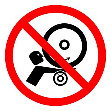 Rollers Sembol İşareti Yaralanma Tehlike Kolu, Vektör İllüstrasyon, Beyaz Arka Plan Etiketi Üzerinde İzole . Eps10 