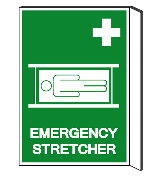 Экстренный Носилки Символ, векторная иллюстрация, изолировать на белом фоне этикетка .EPS10 