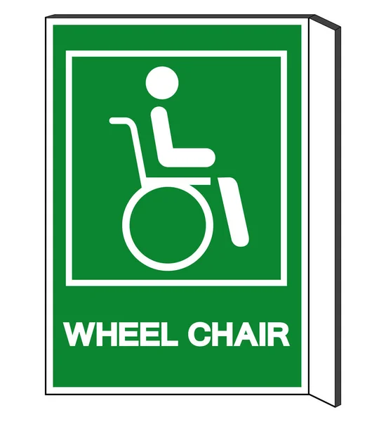 Symbole d'hôpital de fauteuil roulant, illustration vectorielle, isolement sur l'étiquette blanche de fond .EPS10 — Image vectorielle