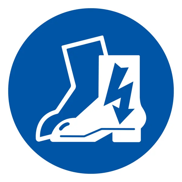 Nosić buty elektryczne symbol znak, ilustracja wektorowa, wyizolować na białym tle Label. Eps10 — Wektor stockowy