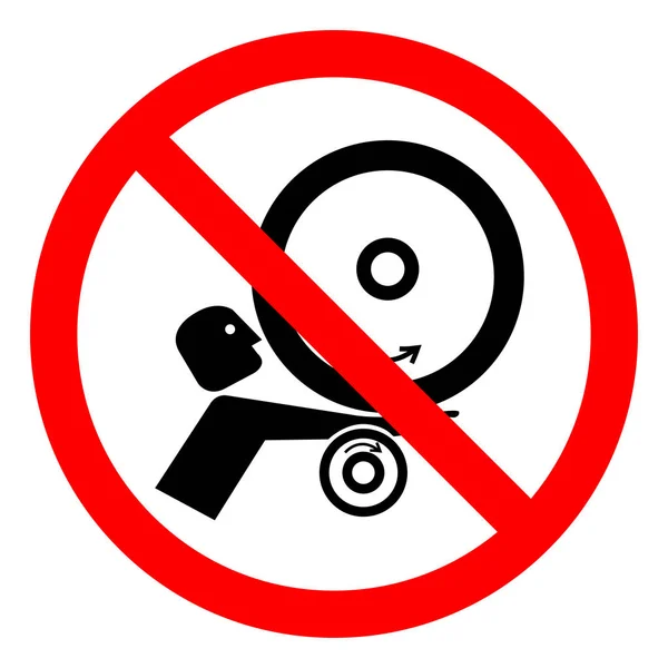 Braccio di pericolo infortunio nel segno del simbolo dei rulli, illustrazione vettoriale, isolato su etichetta di sfondo bianco .EPS10 — Vettoriale Stock