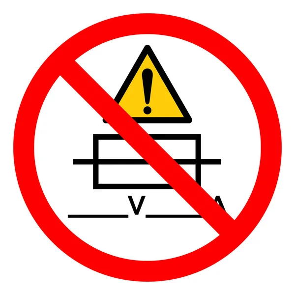Fusível do perigo da lesão (escrevível) Sinal do símbolo, ilustração do vetor, isolar na etiqueta de fundo branca .EPS10 —  Vetores de Stock