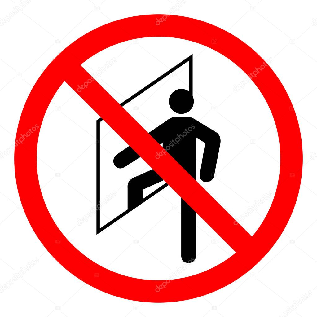 Do Not Enter Confined Space Symbol Sign ,Vector Illustration, Isolate On White Background Label. EPS10 
