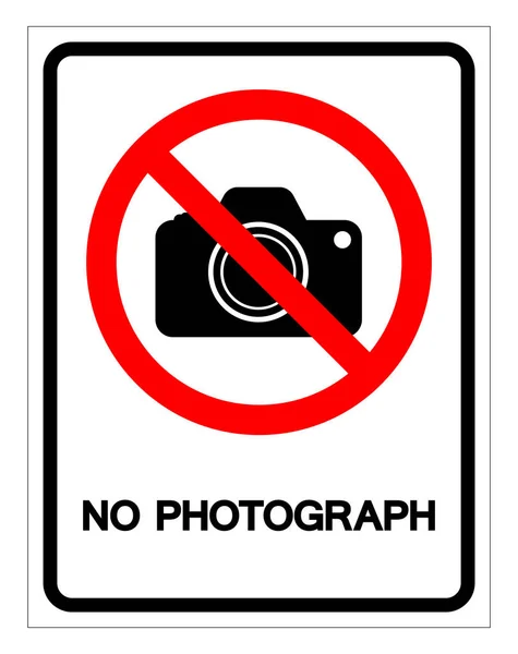 No Photograph Symbol Sign, Vector Illustration, Isolate On White Background Label .EPS10 — Stock Vector