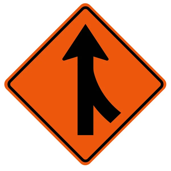 Fusionne panneau de circulation à droite, illustration vectorielle, isoler sur fond blanc, symboles, icône. PSE10 — Image vectorielle