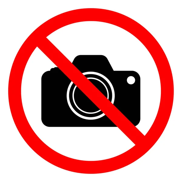 No Photograph Symbol Sign, Vector Illustration, Isolate On White Background Label .EPS10 — Stock Vector