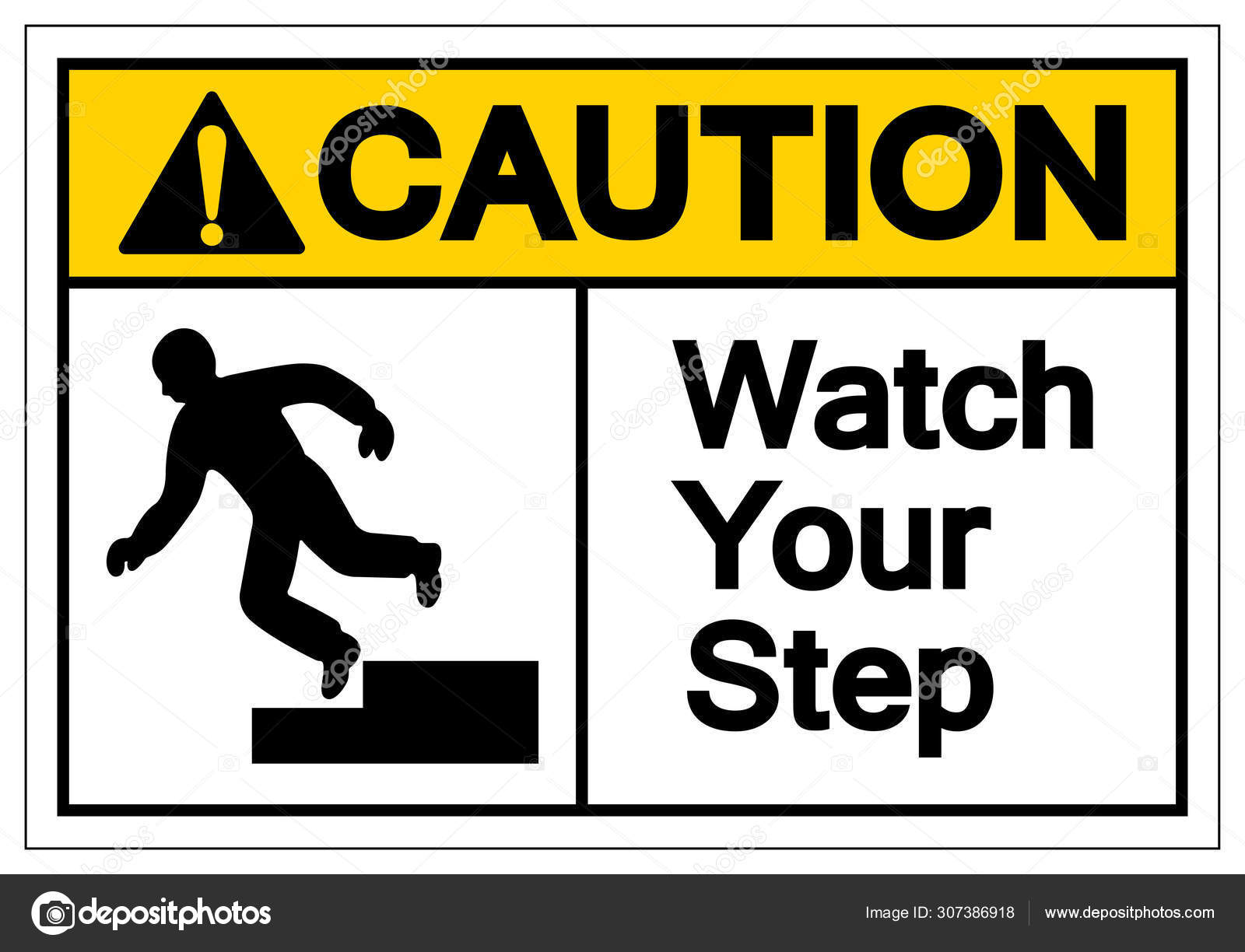 Watch Your Step Sign Clip Art watch-your-step-sign-w30304-national-safety-signs