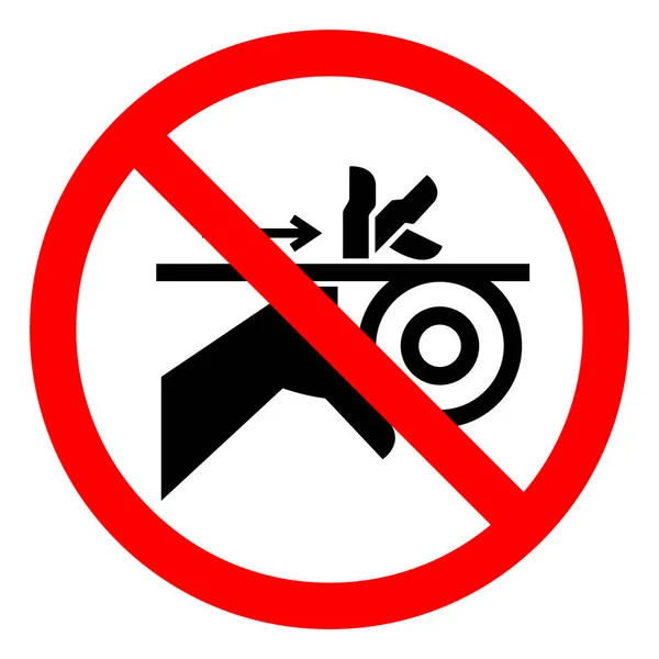伤害危险手缠绕带和滚轮符号符号，矢量插图，隔离在白色背景标签。Eps10 — 图库矢量图片