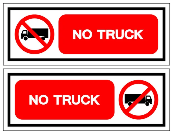 No Truck symbol znak, wektor ilustracja, wyizolować na białym tle Label. Eps10 — Wektor stockowy