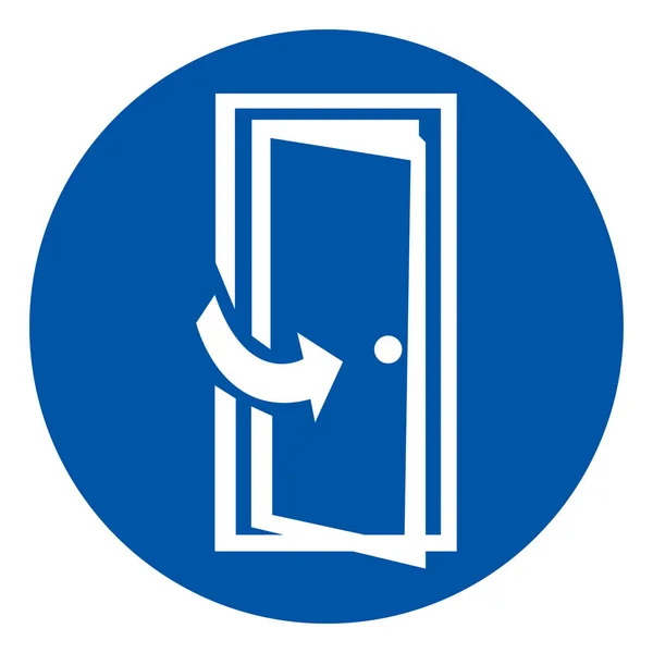 Zachowaj drzwi zamknięty symbol znak, wektor ilustracji, wyizolować na białym tle etykieta. Eps10 — Wektor stockowy