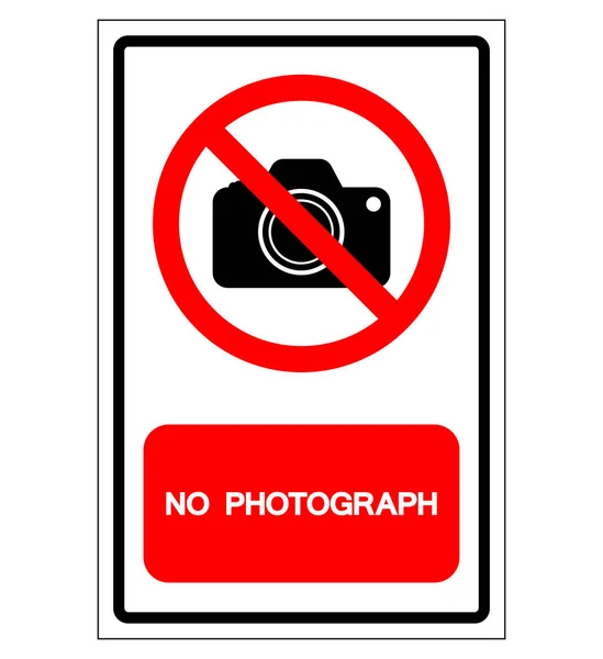 No Photograph Symbol Sign, Vector Illustration, Isolate On White Background Label .EPS10 — Stock Vector