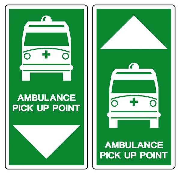 采购产品救护车拾起点符号符号,矢量说明,隔离白色背景,标签,图标.EPS10 — 图库矢量图片