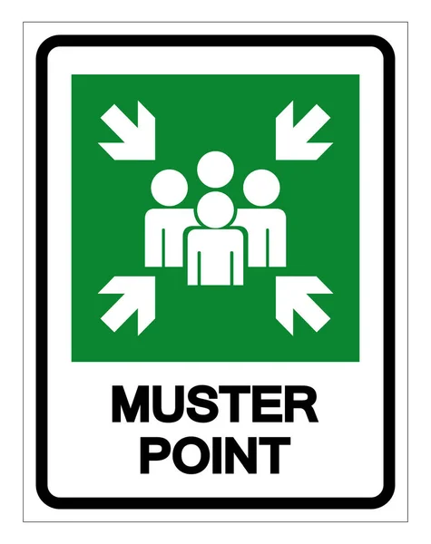 Signo de símbolo de punto de Muster, ilustración vectorial, aislado en la etiqueta de fondo blanco .EPS10 — Archivo Imágenes Vectoriales