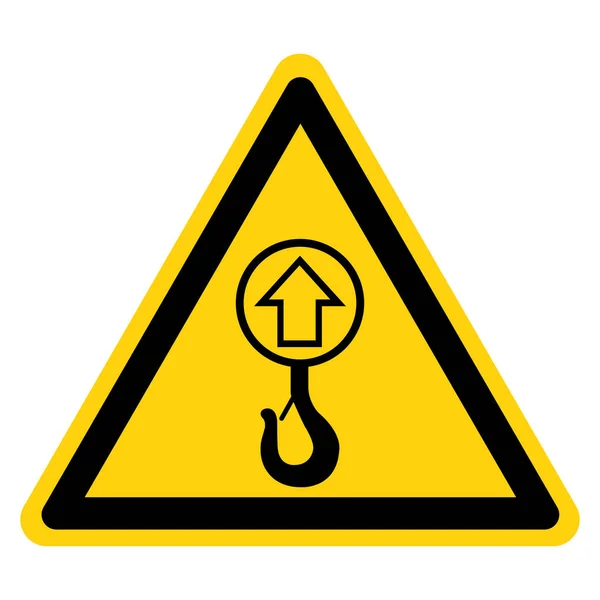 Warnaufzug-Symbol, Vektorabbildung, isoliert auf weißem Hintergrund-Etikett. eps10 — Stockvektor