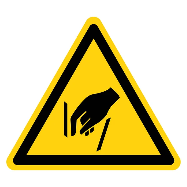 Avertissement Pas d'atteinte dans le signe symbole, Illustration vectorielle, Isoler sur l'étiquette de fond blanc .EPS10 — Image vectorielle