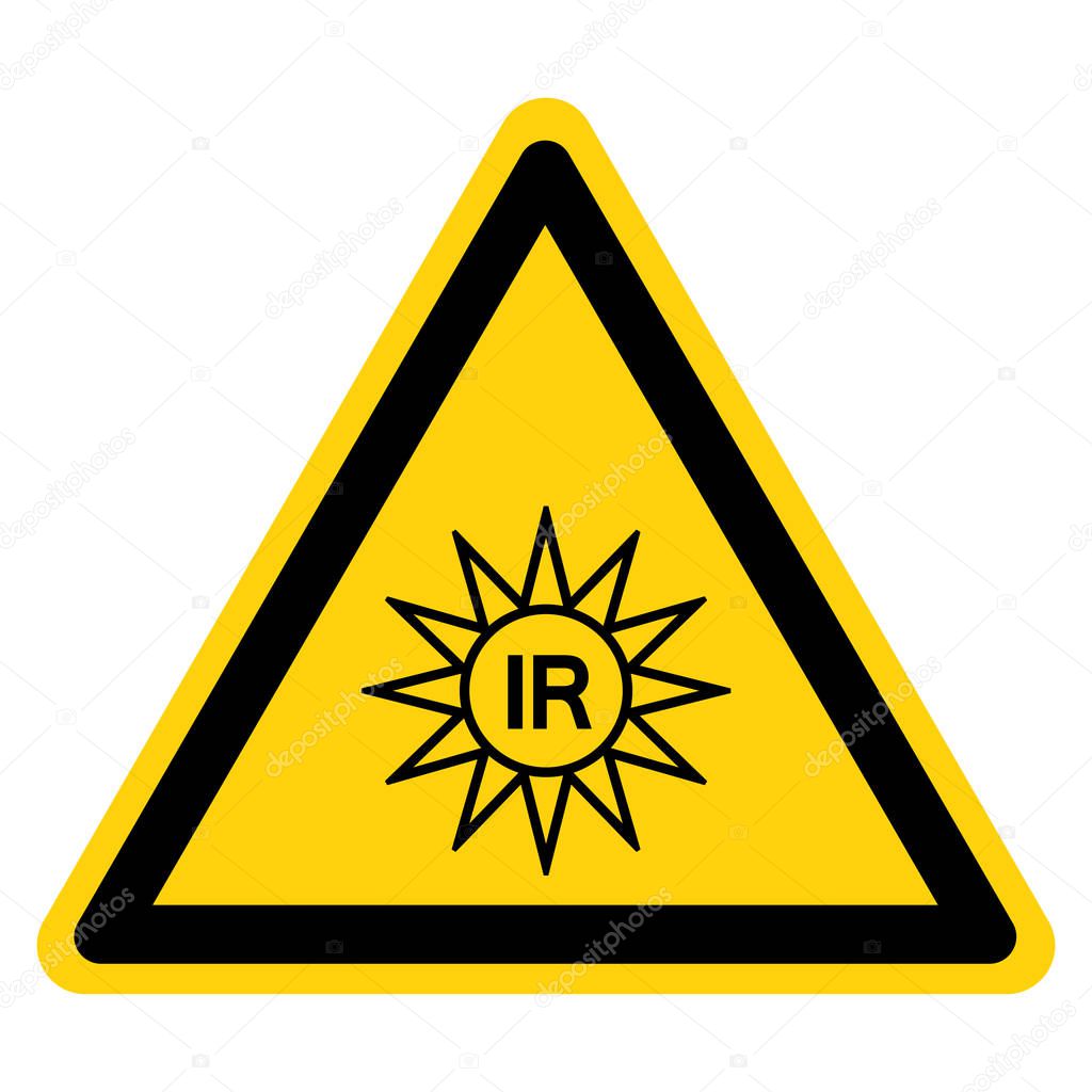 Invisible Radiation Symbol Sign, Vector Illustration, Isolate On White Background Label. EPS10 