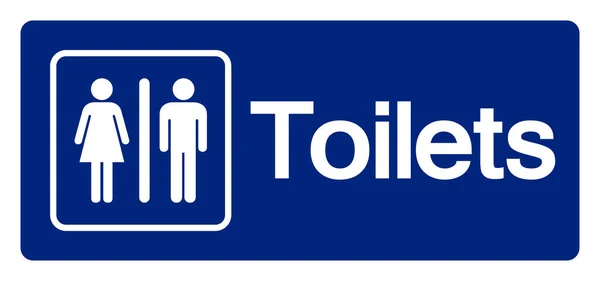 トイレ男性と女性のシンボルサイン ベクトルイラスト 白の背景ラベルに隔離 Eps10 — ストックベクタ