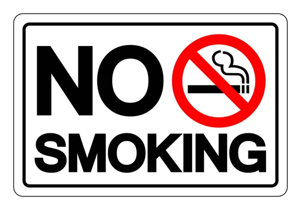 Smoking Symbol Sign Vektor Illustration Isoliert Auf Weißem Hintergrund Etikett — Stockvektor