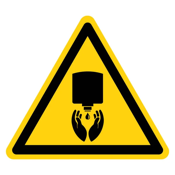 2009 Use Hand Sanitiser Symbol Sign Vector Illustration Isolate White — 스톡 벡터