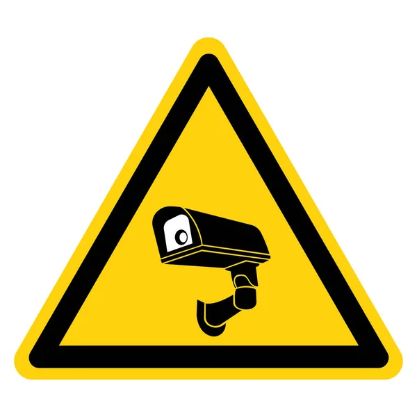 Segno Del Simbolo Della Telecamera Sicurezza Cctv Illustrazione Vettoriale Isolare — Vettoriale Stock