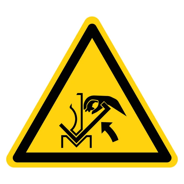 Hand Crush Press Brake Symbol Sign Vector Illustration Isolate White — 스톡 벡터