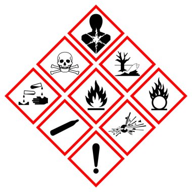 GHS Hazard Symbol Sign, Vector Illustration, Isolate On White Background, Label .EPS10  clipart