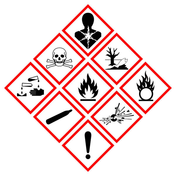 GHS Hazard Symbol Sign, Vector Illustration, Isolate On White Background, Label .EPS10 