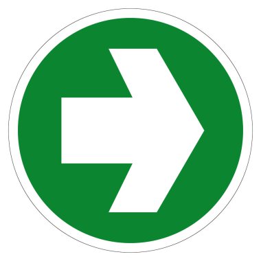 Çıkış Sembolü İşareti, Vektör İllüstrasyonu, Beyaz Arkaplan Etiketinde İzole Et. EPS10