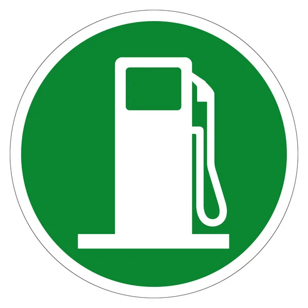Tankstellensymbol Vektor Illustration Isoliert Auf Weißem Hintergrundetikett Eps10 — Stockvektor
