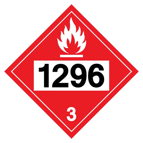 Trietilamin Un1296 Sembol Şareti Vektör Llüstrasyonu Beyaz Arkaplanda Zolasyon Etiket — Stok Vektör