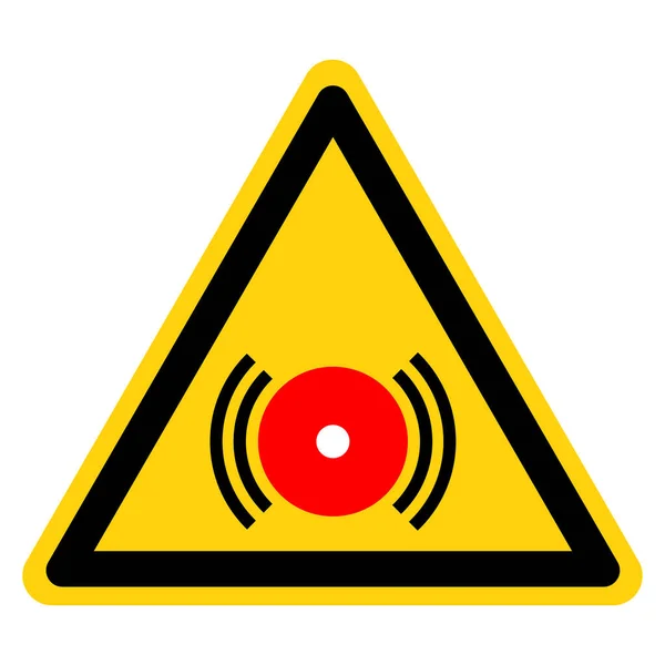 Avertissement Alarme Urgence Signal Alarme Incendie Illustration Vectorielle Isolé Sur — Image vectorielle