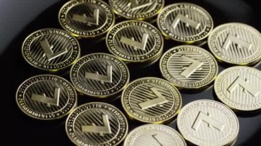 Bitcoins dijital cryptocurrency dönen çekim-Bitcoin Litecoin