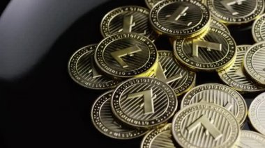 Bitcoins dijital cryptocurrency dönen çekim-Bitcoin Litecoin