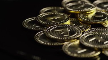 Bitcoins dijital cryptocurrency dönen çekim-Bitcoin Litecoin