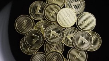 Bitcoins dijital cryptocurrency dönen çekim-Bitcoin Litecoin